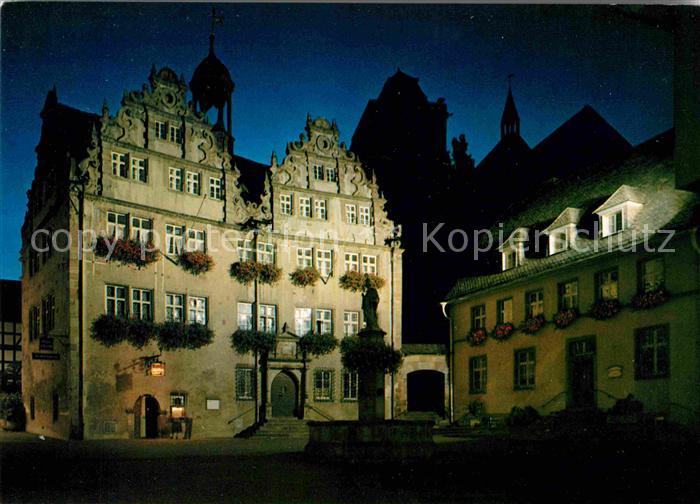 Bad Hersfeld Rathaus Nachtaufnahme