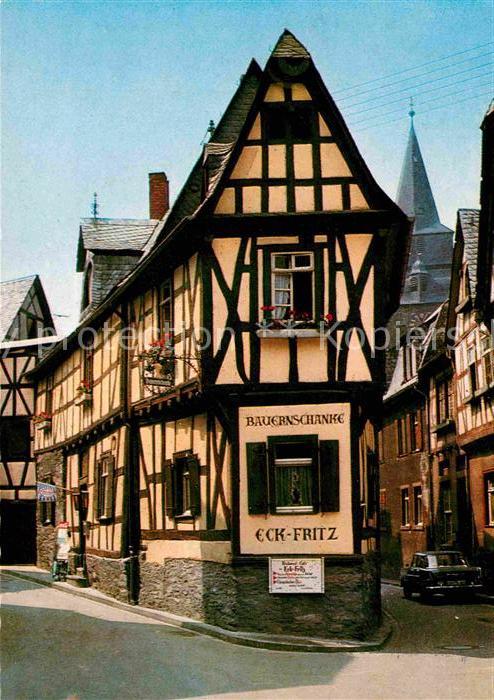 Braubach Rhein Bauernschaenke Eck Fritz Fachwerkhaus Altstadt
