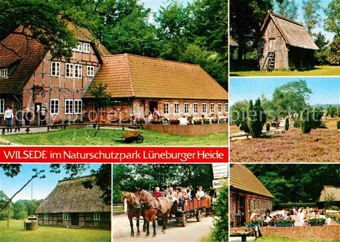 Wilsede Lueneburger Heide Gaststaette Restaurant Pferdewagen Bauernhof Naturschu
