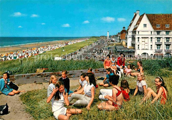 Noordwijk aan Zee Koningin Wilhelmina Boulevard Strand