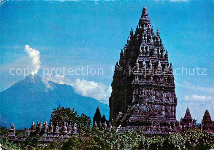 Java Indonesien Prambanan Hindu Temple Tempelanlage Vulkan