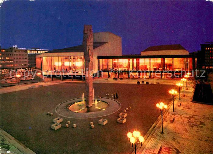 Ludwigshafen Rhein Neuer Pfalzbau Nachtaufnahme