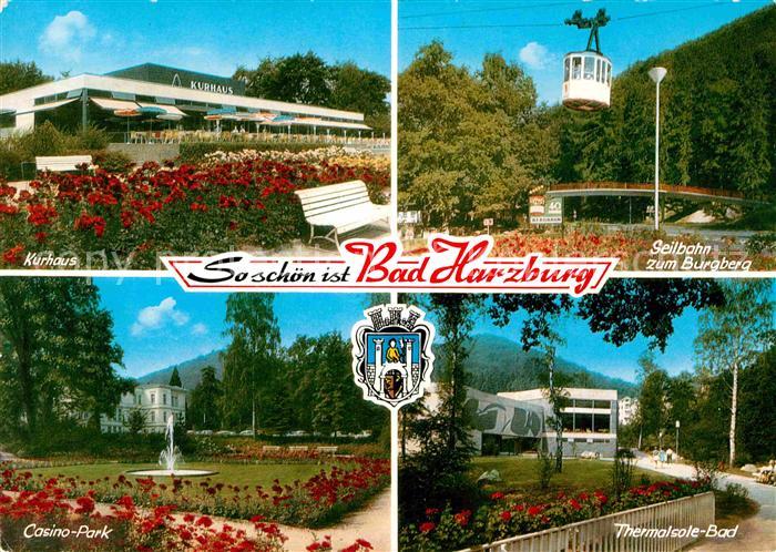 Bad Harzburg Kurhaus Seilbahn zum Burgberg Thermal Solebad Casino Park
