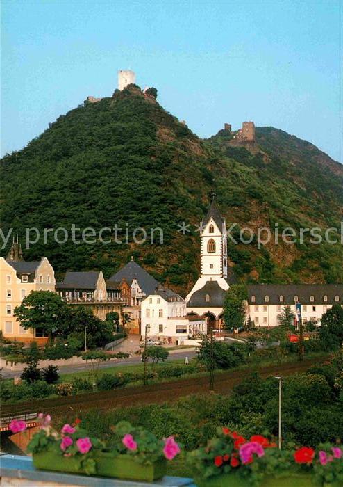 Bornhofen Kamp Wallfahrtskirche und die feindlichen Brueder Burgruinen Sage