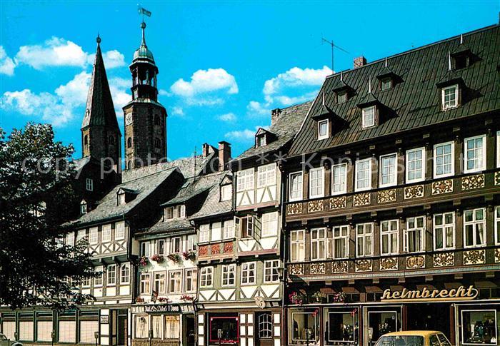 GOSLAR Harz Niedersachsen Partie am Schuhhof Altstadt Kirchtuerme