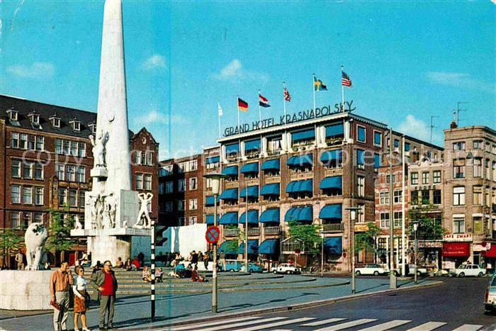 Amsterdam Niederlande Nationale Monument Nationaldenkmal Grand Hotel