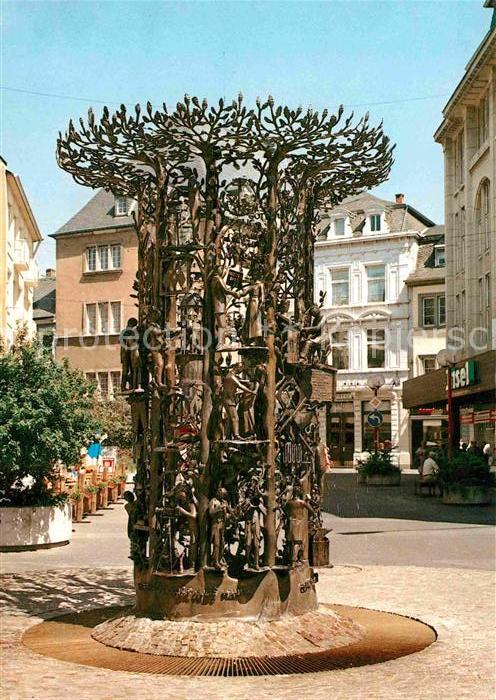 TRIER  CITY Brunnen des Handwerks Trierer Kunstschmied Klaus Apel