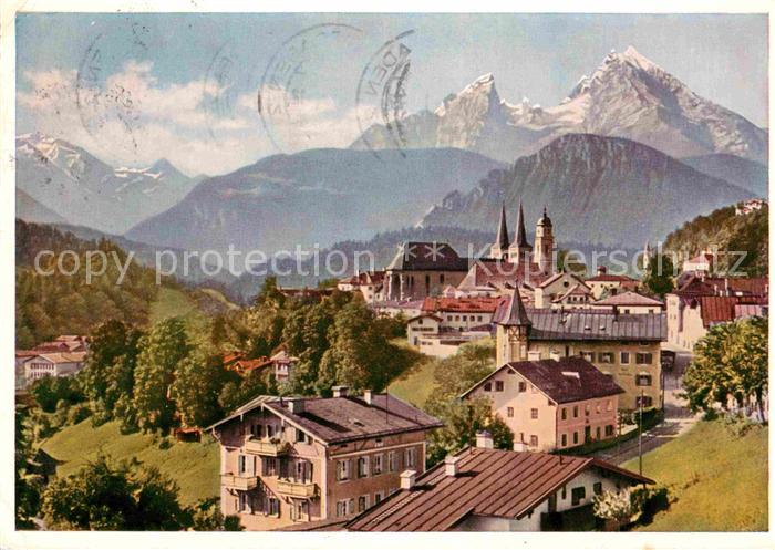 BERCHTESGADEN Bayern mit Watzmann und Schoenfeldspitze Alpenpanorama
