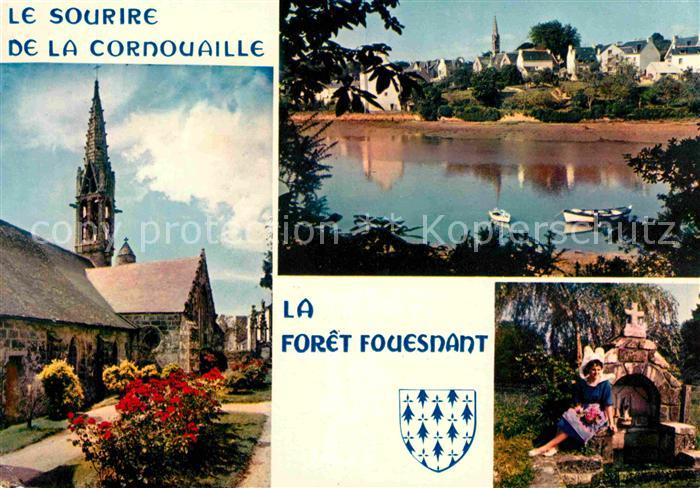 La Foret-Fouesnant Eglise du XVle egalement celebre par ses costumes bretons