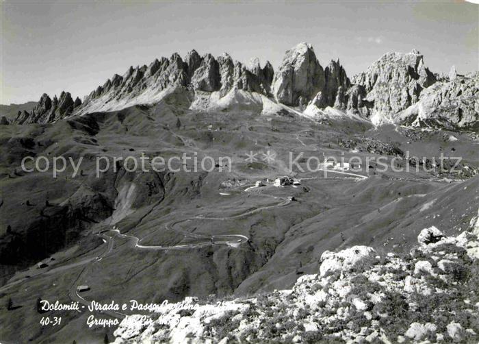 Groeden Tirol Groednerjoch mit Tschiergruppe