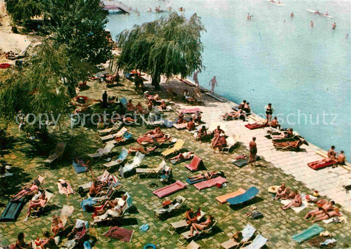 Balaton Plattensee Strandpartie
