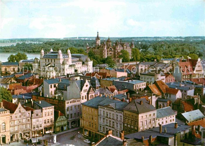 Schwerin Mecklenburg Panorama Schlossblick