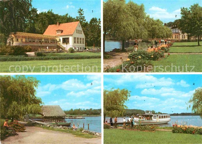 Krakow See HOG Joernberg Promenade Fischerhaus Dampferanlegestelle