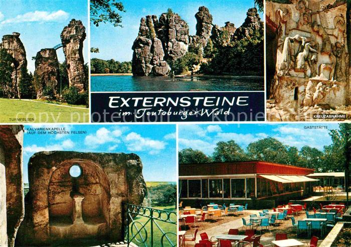 Externsteine Turmfelsen Kreuzabnahme Kalvarienkapelle Gaststaette