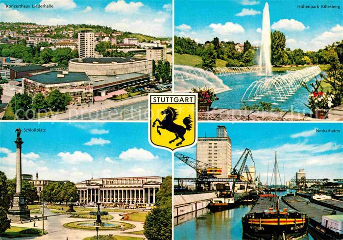 STUTTGART  CITY Konzerthaus Liederhalle Killesberg Schlossplatz Neckarhafen