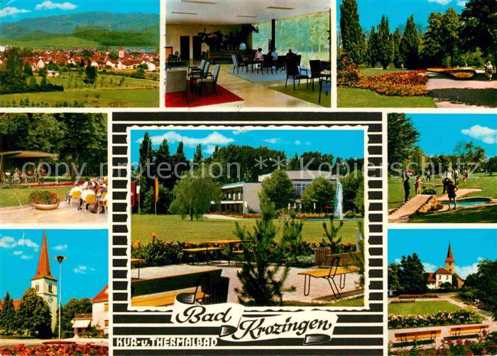 Bad Krozingen Panorama Kur und Thermalbad Park Minigolf Kirche
