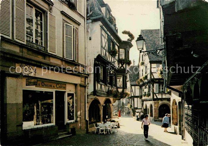 Colmar Haut Rhin Elsass Rue des Marchands et Restaurant du Fer Rouge
