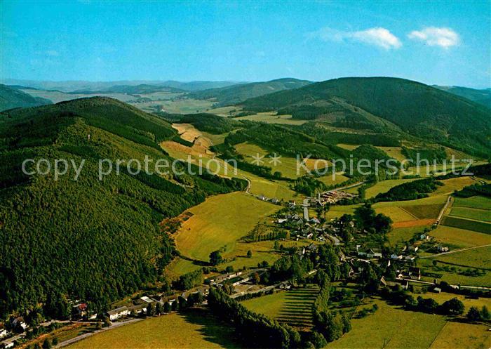 Sundern Sauerland Fliegeraufnahme Pension Osebold