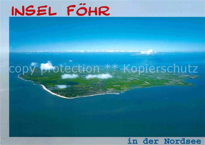 Insel Foehr Fliegeraufnahme