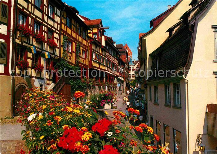 Meersburg Bodensee Fachwerkhaeuser Steigstrasse