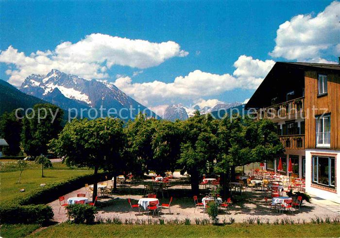 Schoenau Koenigssee Gasthaus und Cafe Kohlhiasl mit Hochkalter und Reiteralpe