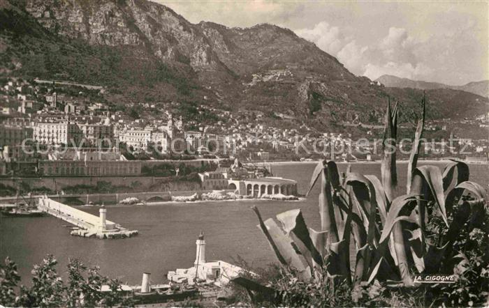 Monte-Carlo Entree du port Montagnes Hafen Berge