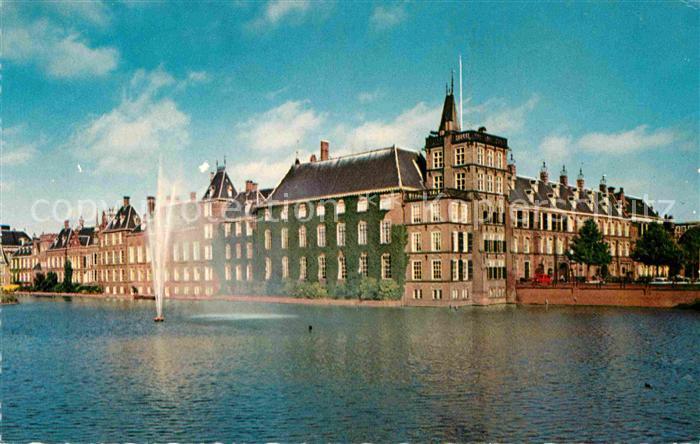 s-Gravenhage Hofvijver met Parlement Hofteich mit Parlament