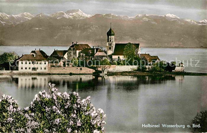 Wasserburg Bodensee Halbinsel Alpenbllick