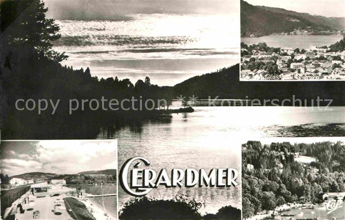 Gerardmer Vosges Contrejour sur le Lac Club Nautique Emb