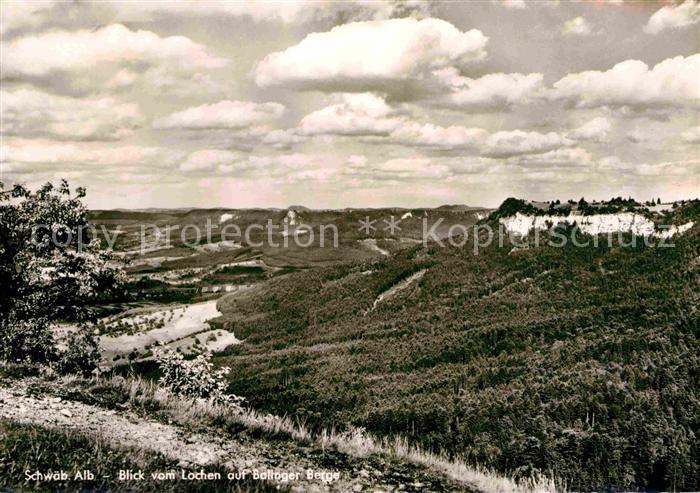 Balingen Blick vom Lochen auf Balinger Berge Schw?bische Alb