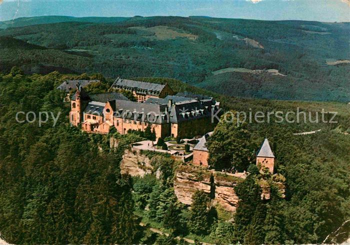 Obernai Bas Rhin Mont Sainte Odile Couvent vue aerienne