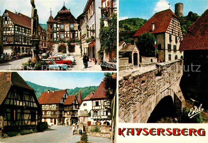 Kaysersberg Haut Rhin Fontaine Statue renaissance Pont fortif