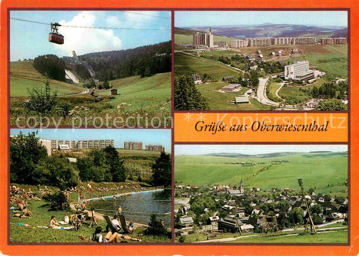 Oberwiesenthal Erzgebirge Sprungschanzen Bergbahn Neubaugebiet Sparringberg Frei