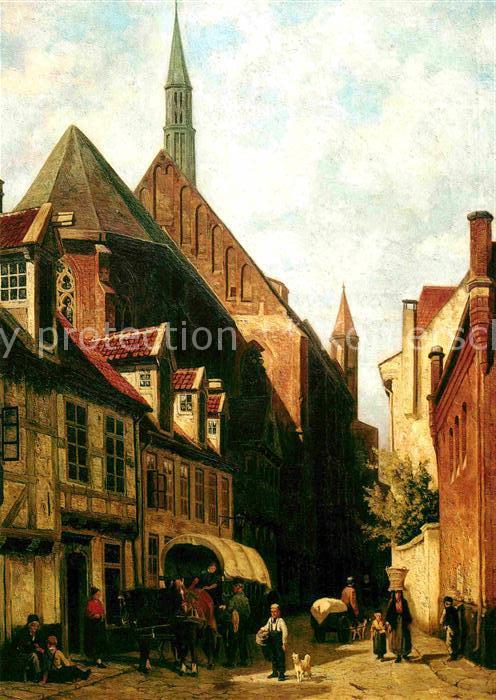 BREMEN  CITY Bremer Landesmuseum Focke Museum Johanniskirche in Bremen Gemaelde