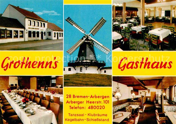 Arbergen Grothenn's Gasthaus Restaurant Festtafel Windmuehle