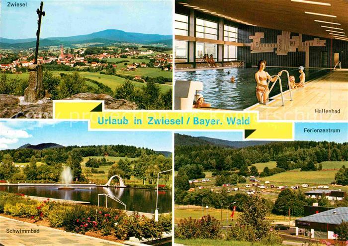 Zwiesel Niederbayern Panorama Kreuz Hallenbad Ferienzentrum Schwimmbad