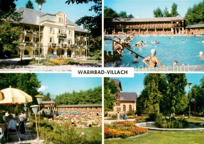 Warmbad Villach Hotel Freibad Schwimmbad Restaurant Park