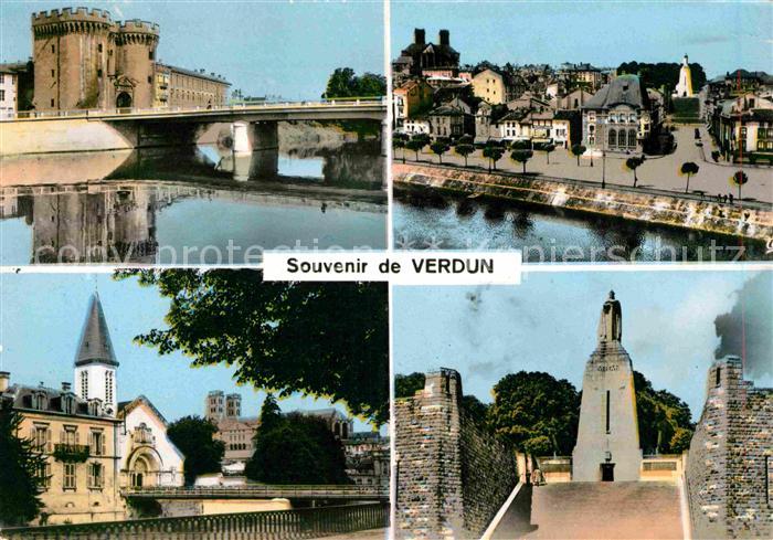 Verdun Meuse Porte Chaussee Les Quais Promenade de la Digue Monument de la Victo
