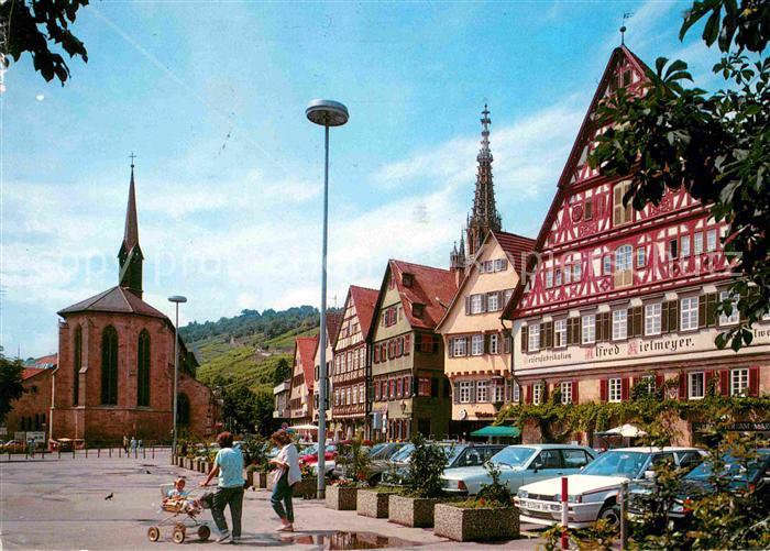 Esslingen Neckar Marktplatz Kirche Hotels Fachwerkhaeuser