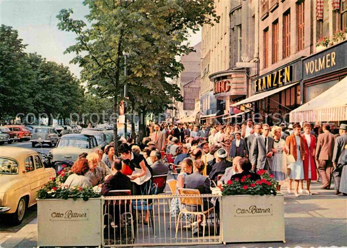 DuessELDORF CITY Koenigsallee Strassencafes