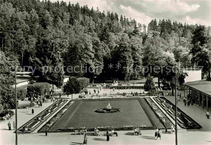 Bad Elster Blick auf den Badeplatz Staatsbad