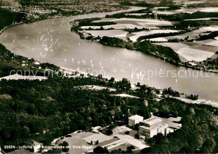 Essen Ruhr Baldeneysee mit Villa Huegel Fliegeraufnahme