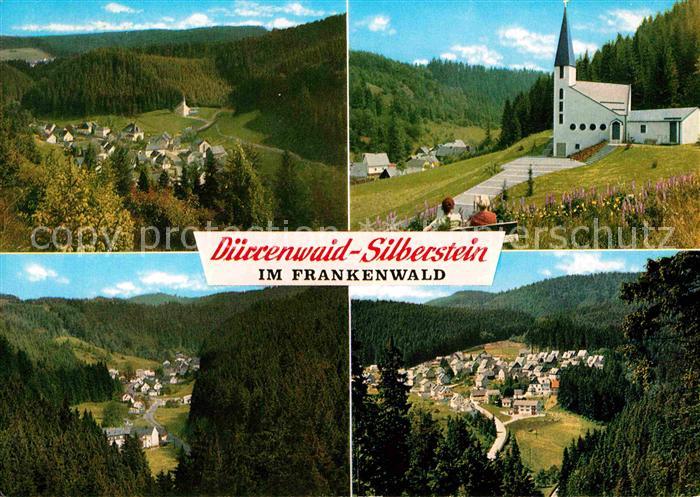 Silberstein Geroldsgruen Panorama Erholungsort Frankenwald Kirche