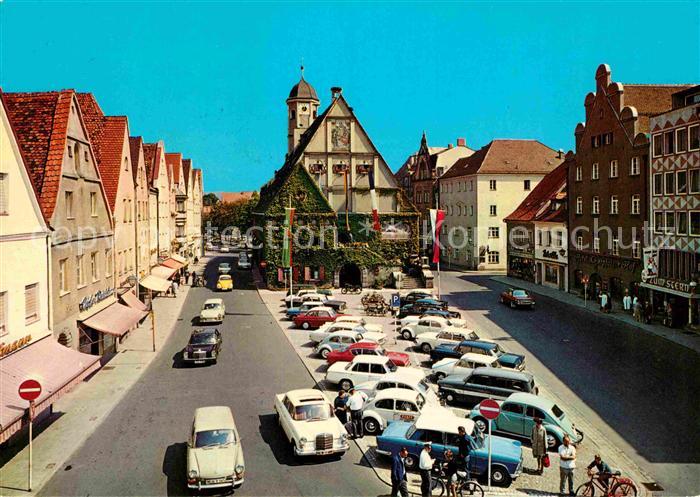 Weiden Oberpfalz Oberer Markt mit Rathaus