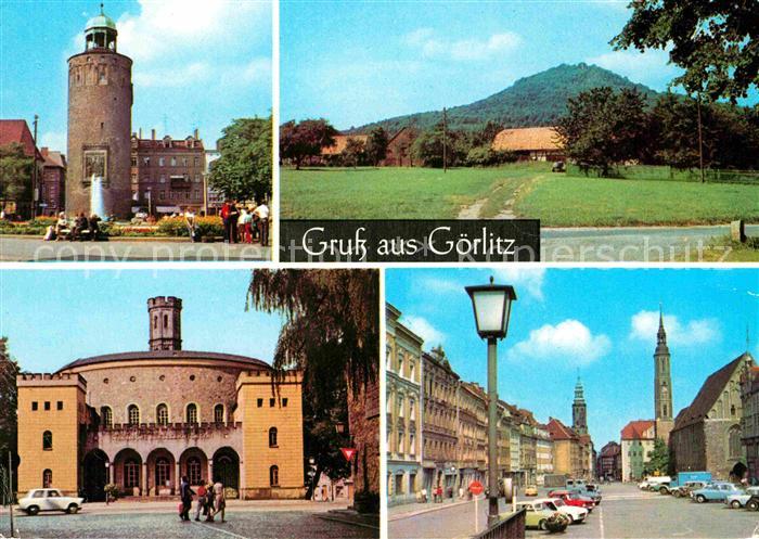 Goerlitz Sachsen Marienplatz Landeskrone Kaisertrutz Leninplatz