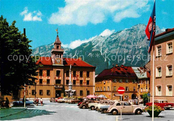 Bad Reichenhall Rathaus mit Hochstaufen Chiemgauer Alpen