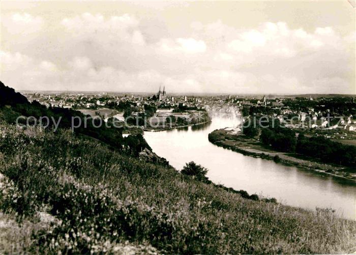 REGENSBURG Bayern Panorama Blick ueber die Donau