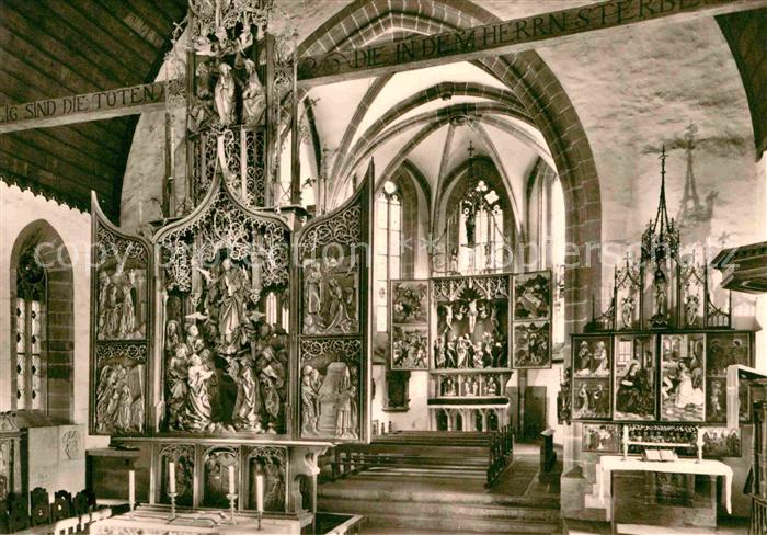 Creglingen Innenansicht der Herrgottskirche