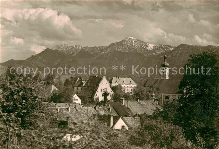 Murnau Staffelsee mit Heimgarten und Herzogstand Bayerische Voralpen