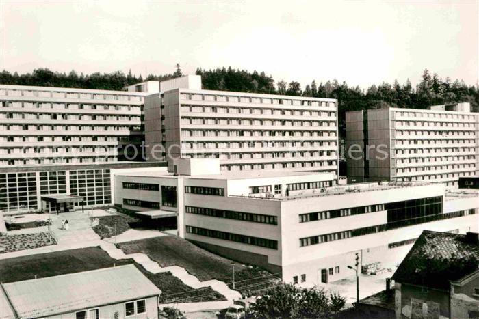Bad Elster Staatsbad Therapiegebaeude und Bettenhaeuser